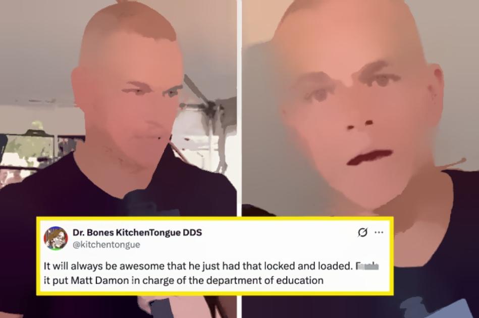 Matt Damon Silences Reporter Questioning His Mom's Credentials